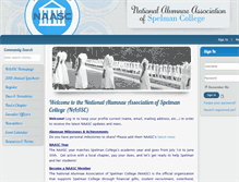 Tablet Screenshot of alumnae.naasc.org